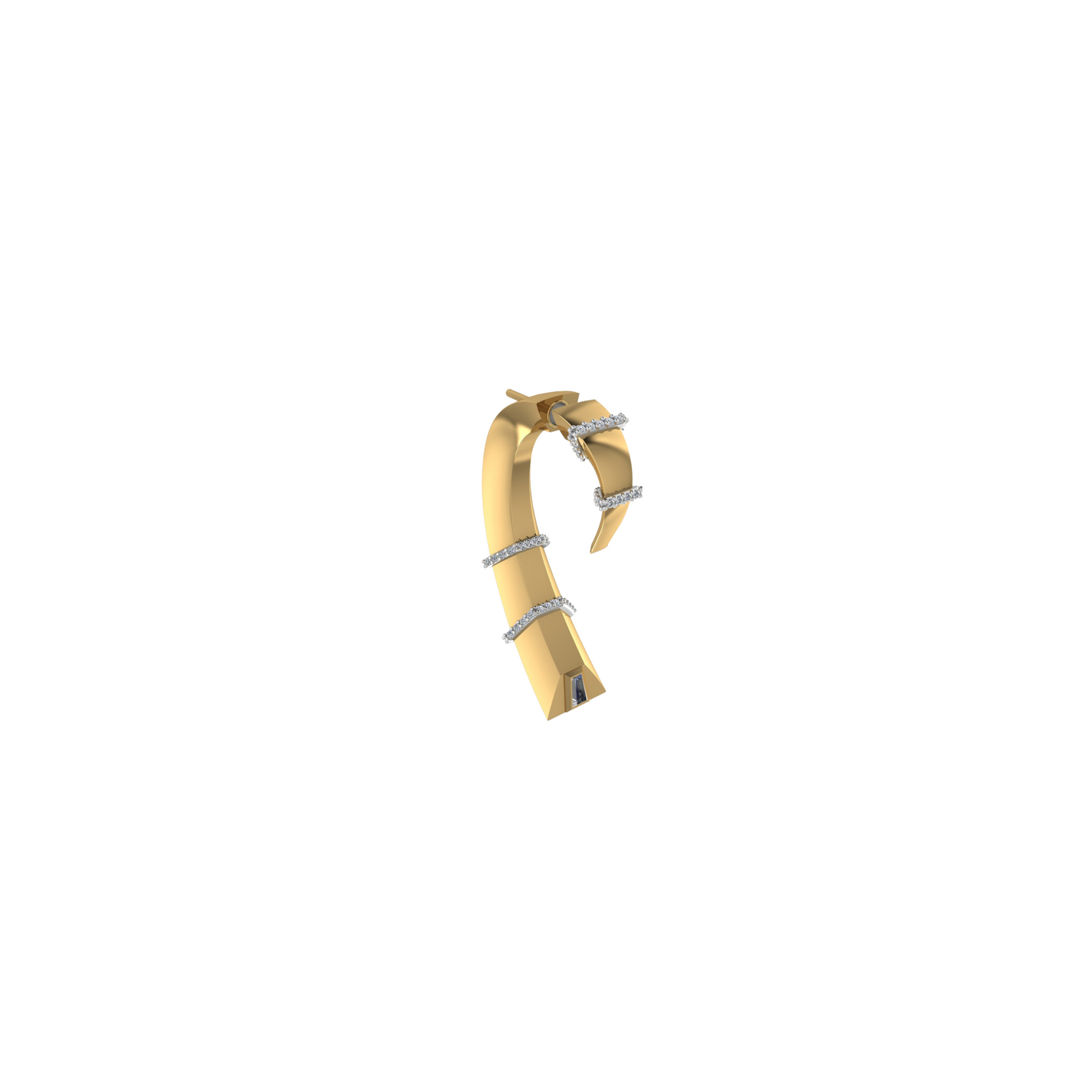 CLAW PAVÉ BAND EARRING