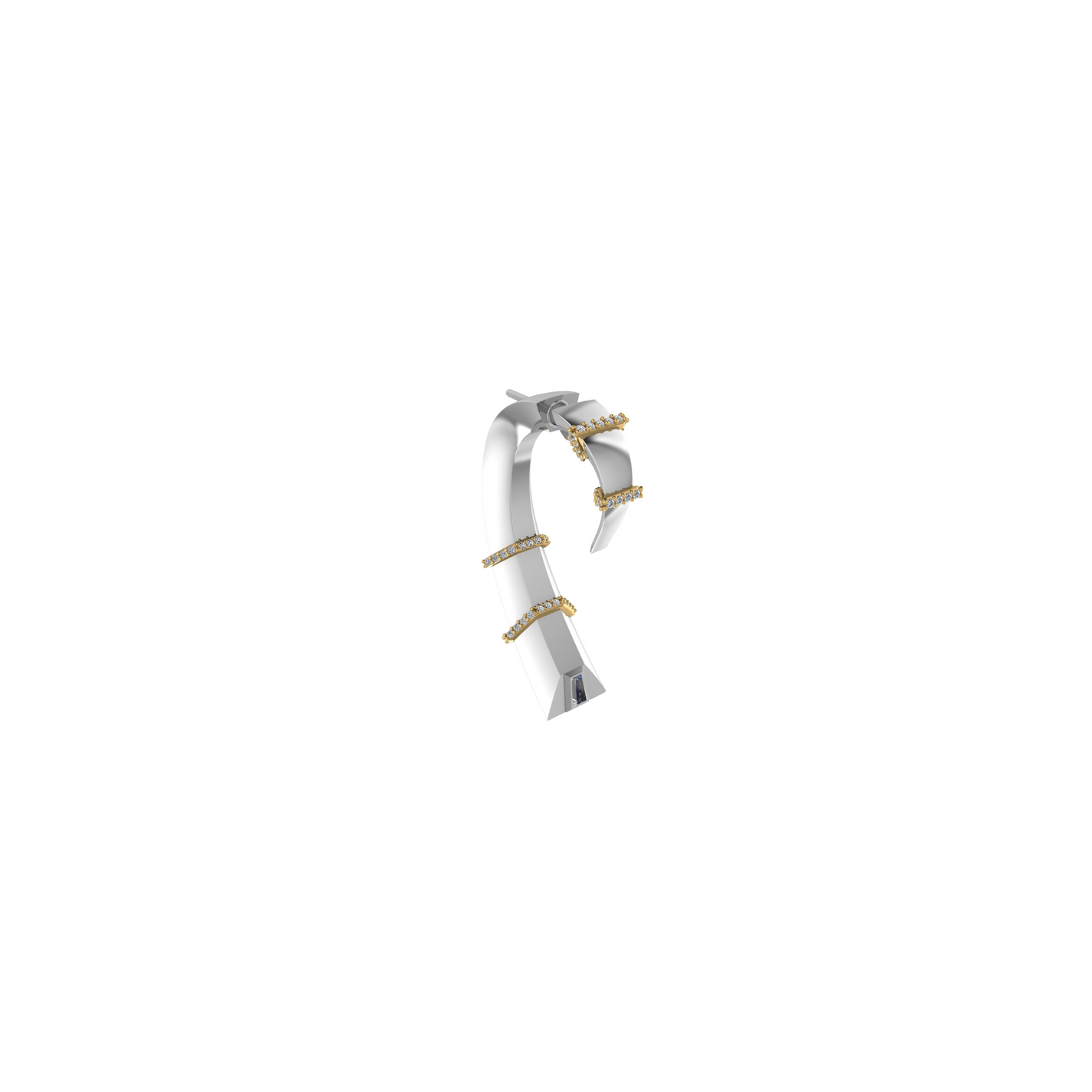 CLAW PAVÉ BAND EARRING