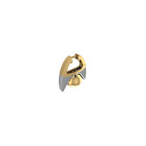 POLAR MERGE, PAVÉ EARRING