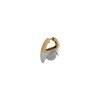 HALO ARC, PAVÉ EARRING