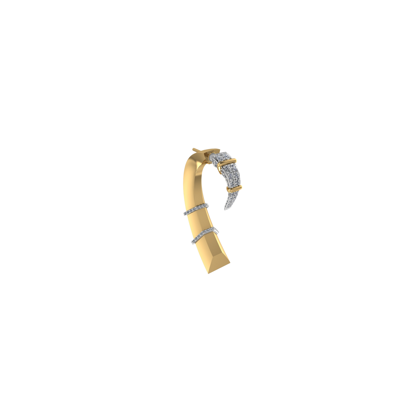 CLAW PAVÉ DUAL FUSION EARRING