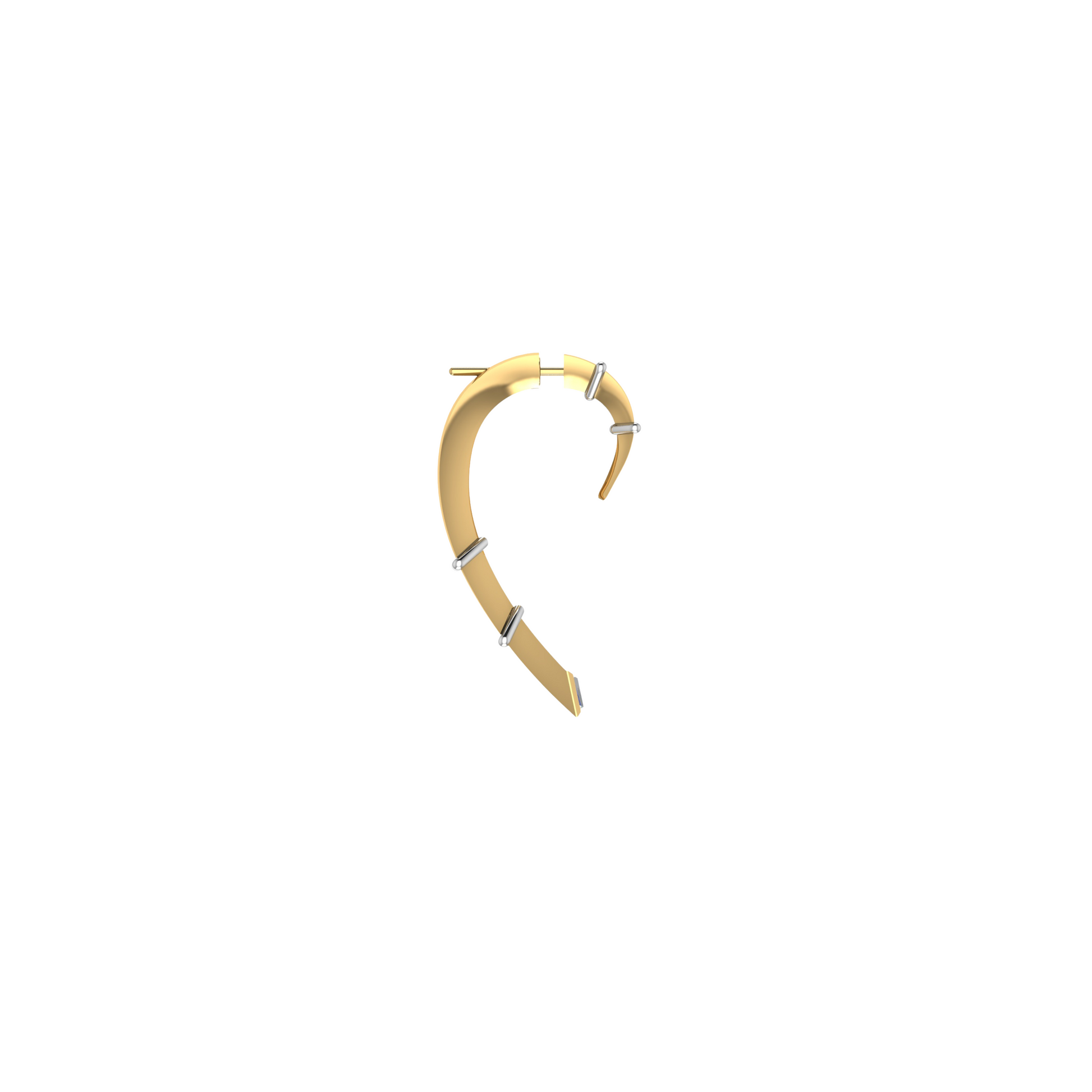 CLAW DUAL BAND EARRING