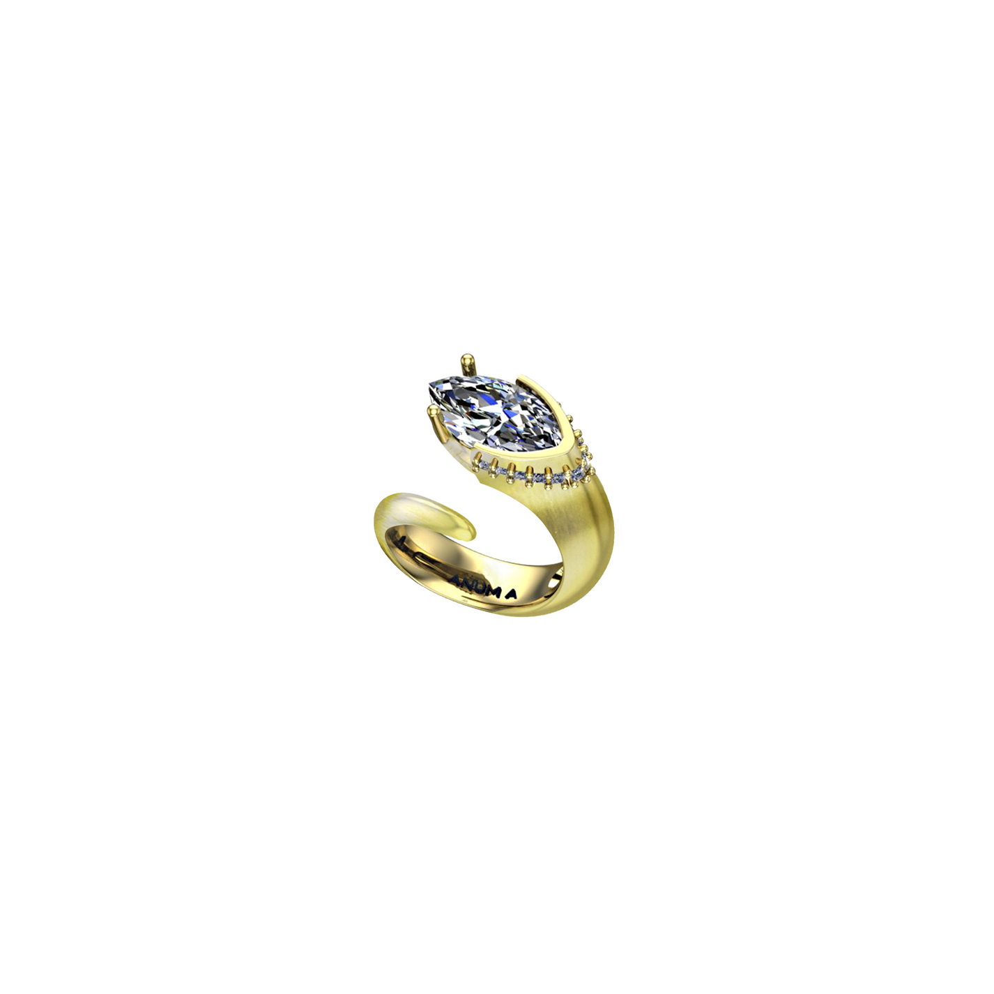 MARQUISE ECLAT RING, PAVÉ